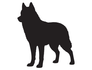 SIBERIAN HUSKY SILHOUETTE