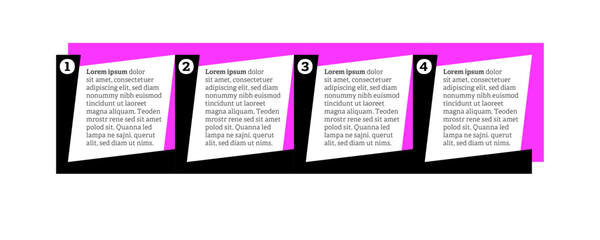 Very simply infographic design with 4 options or steps. Infographics for business concept.