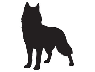 SIBERIAN HUSKY SILHOUETTE