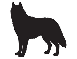 SIBERIAN HUSKY SILHOUETTE