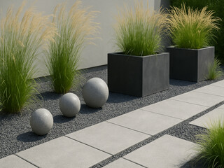 Fototapeta premium Nowoczesny ogród