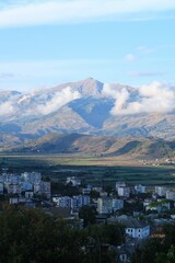 View of Albanian mountains, Gjirokaster, Albania