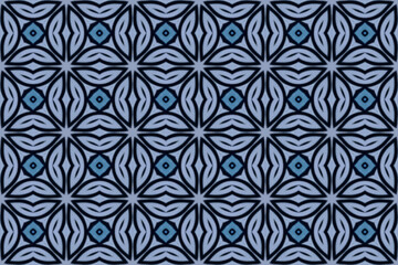 Seamless Digital Decoration Wallpaper Texture Endless Interior Template Perspective Cloth Luxury Visual Design Shape Art Textile Background Fashion Fabric Geometric Graphic Tile Symmetric Pattern.