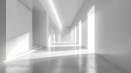 Fototapeta premium minimal elegant white tech gradient background