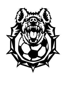 football yenne logo gueule ouverte dent feroce club