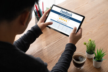 Customer feedback and review analysis by modish computer software for corporate business