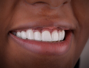 close up of a young woman smiling