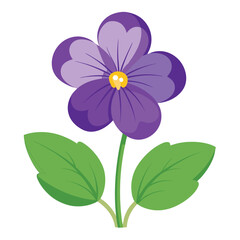 sweet violet white background