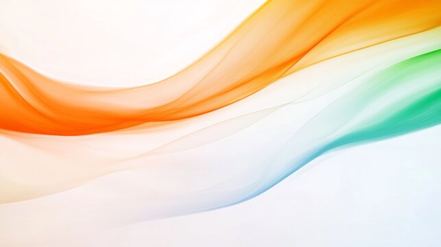 Indian Independence Day, August 15th, Design concept. Tricolor watercolor banner