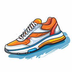 Modern Sneakers Icon Design Vector Illustration for Athleisure Fashion Branding