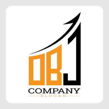 DBJ Company Logo Design Growth vector, DBJ Upward Arrow Business Success Logo vector, DBJ Corporate Branding Logo , DBJ logo design, DBJ simple and modern logo, DBJ business finance logo design, etc.