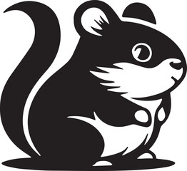 Cartoon Squirrel Silhouette