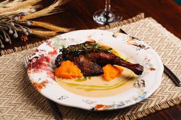 delicious dinner latin american cuisine dish