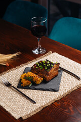 delicious dinner latin american cuisine dish