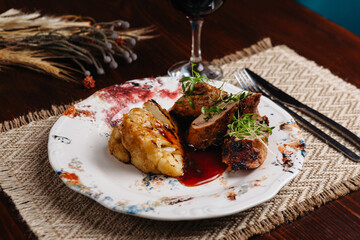 delicious dinner latin american cuisine dish