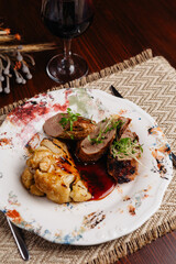delicious dinner latin american cuisine dish