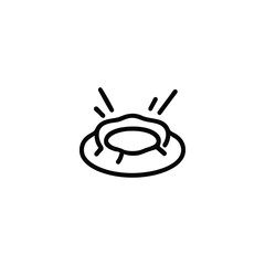 Meteor Impact Crater Space Icon