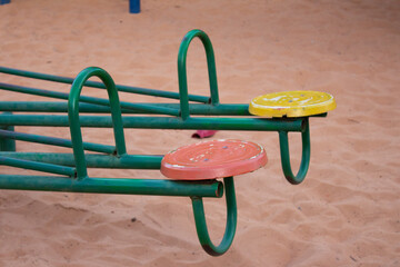 baby carriage on the playground