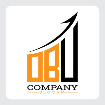 DBU Company Logo Design Growth vector, DBU Upward Arrow Business Success Logo vector, DBU Corporate Branding Logo , DBU logo design, DBU simple and modern logo, DBU business finance logo design, etc.