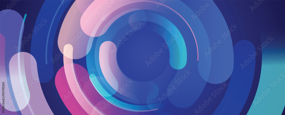 Poster Abstract shining high technology and science background for presentation design