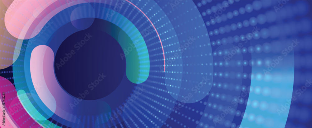 Poster Abstract shining high technology and science background for presentation design