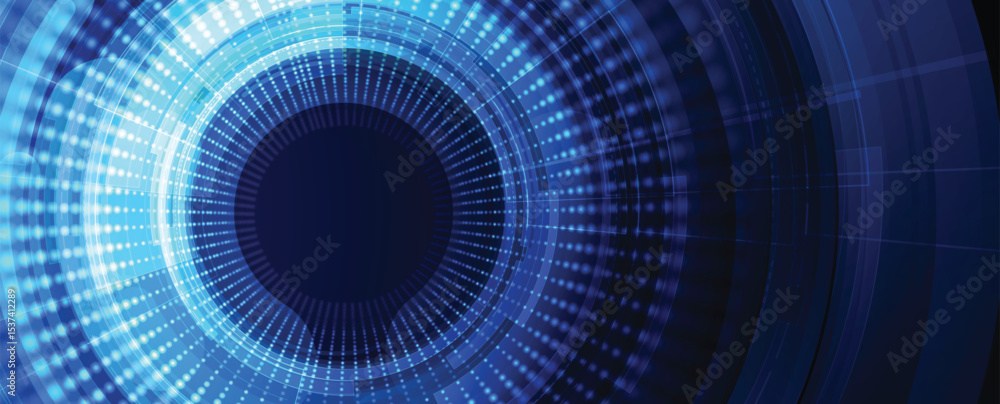 Poster Abstract shining high technology and science background for presentation design