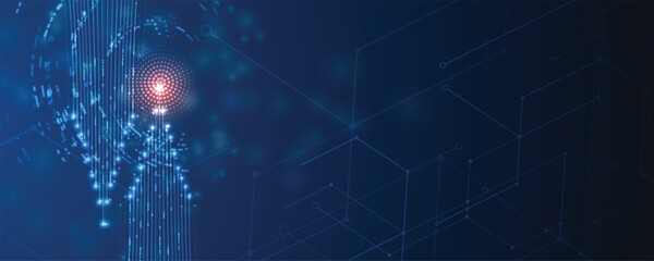 Abstract shining high technology and science background for presentation design