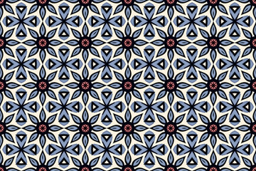 Seamless Geometric Design Cloth Visual Symmetric Graphic Textile Texture Fabric Interior Decoration Template Endless Wallpaper Digital Tile Art Perspective Fashion Background Luxury Shape Pattern.