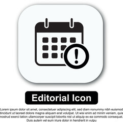 Illustration Icon Calendar Vector Set