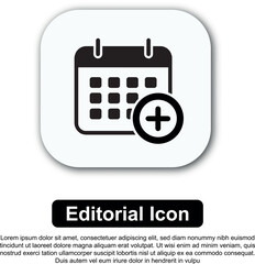 Illustration Icon Calendar Vector Set