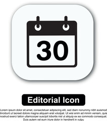 Illustration Icon Calendar Vector Set