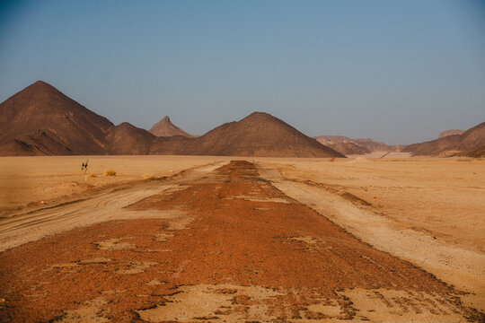 road in desert