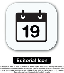 Illustration Icon Calendar Vector Set