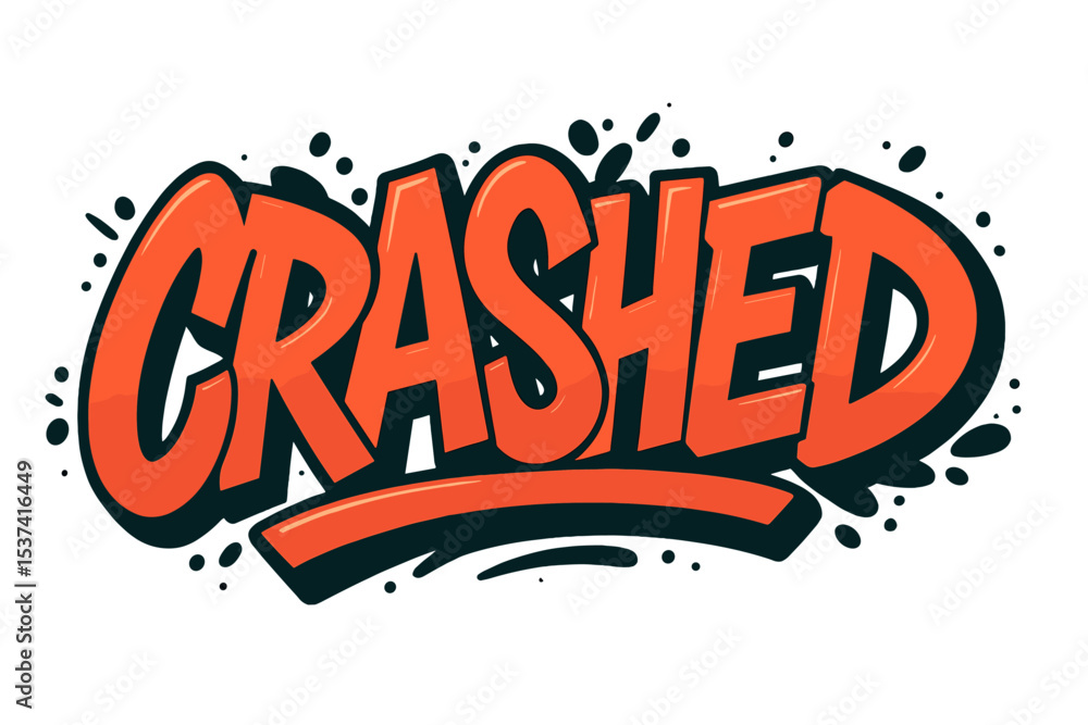 Poster the theme of editable text style effect is graffiti text style