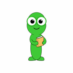 cartoon-cute-green-worm-school-teacher-character-