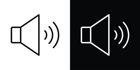 Volume icon set in line.