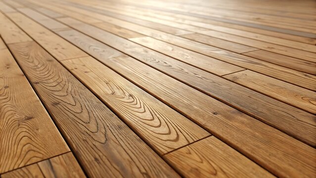 Wooden floor planks with a natural wood grain pattern