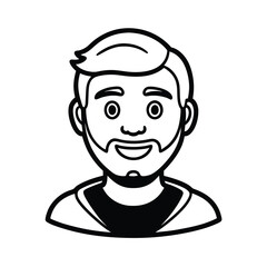 Fototapeta premium single boy emoji silhouette react