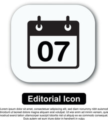 Illustration Icon Calendar Vector Set