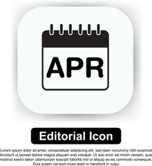 Illustration Icon Calendar Vector Set