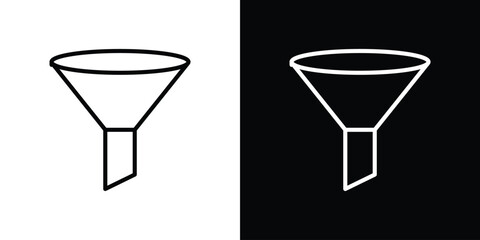 Filter icon set in line.