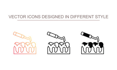 Scaling icon design with white background stock illustration