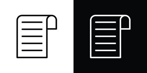 Bill icon set in line.