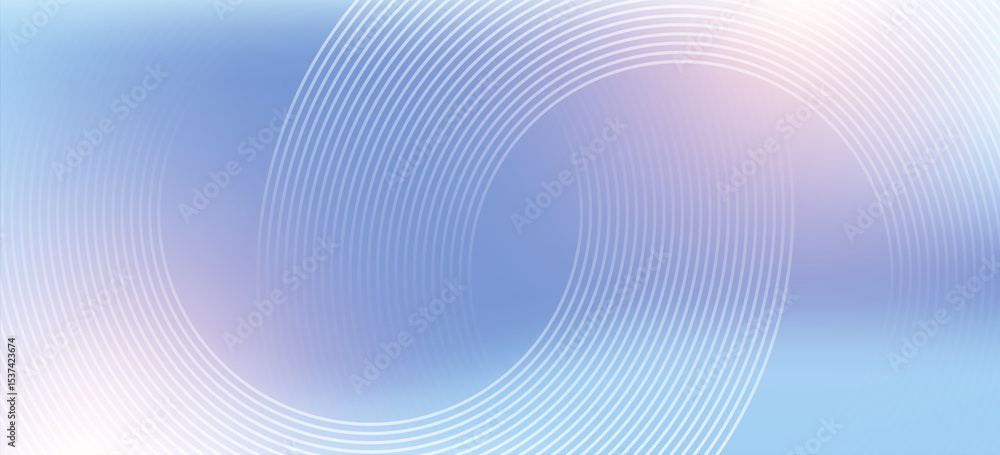 Poster modern abstract blue background with circle lines. geometric stripe line art design for poster, broc