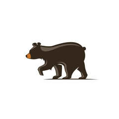 bear abstract logo modern style