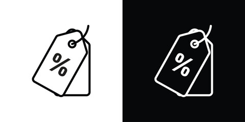 Tags icon set in line.