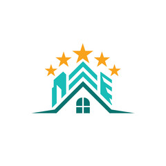 real estate abstract logo modern style © Radovani