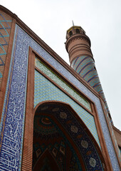 A view of the Imamzadeh Ibrahim Mosque and Tomb in Ganja, Azerbaijan