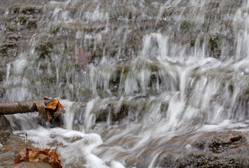 Little Wadsworth Falls in Middlefield, Connecticut in springtime.