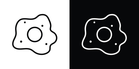 Microorganism icon set in line.
